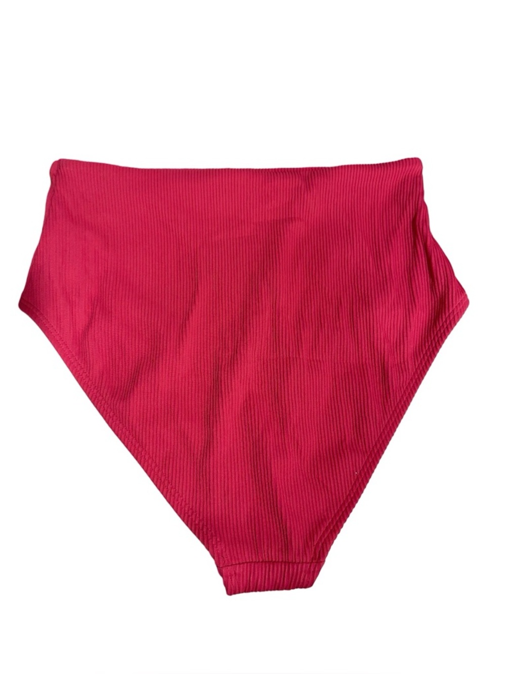 Old Navy Ribbed High-Waist Bikini Set in Deep Pink - Picture 5 of 16